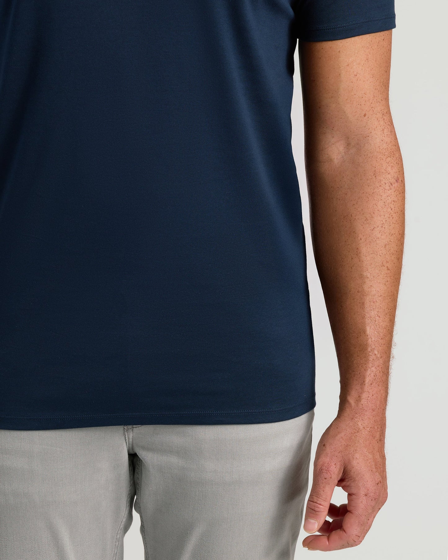 Navy Tall Pima V-Neck