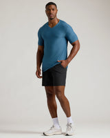 Dark Heather Bluebird Tall Active V-Neck