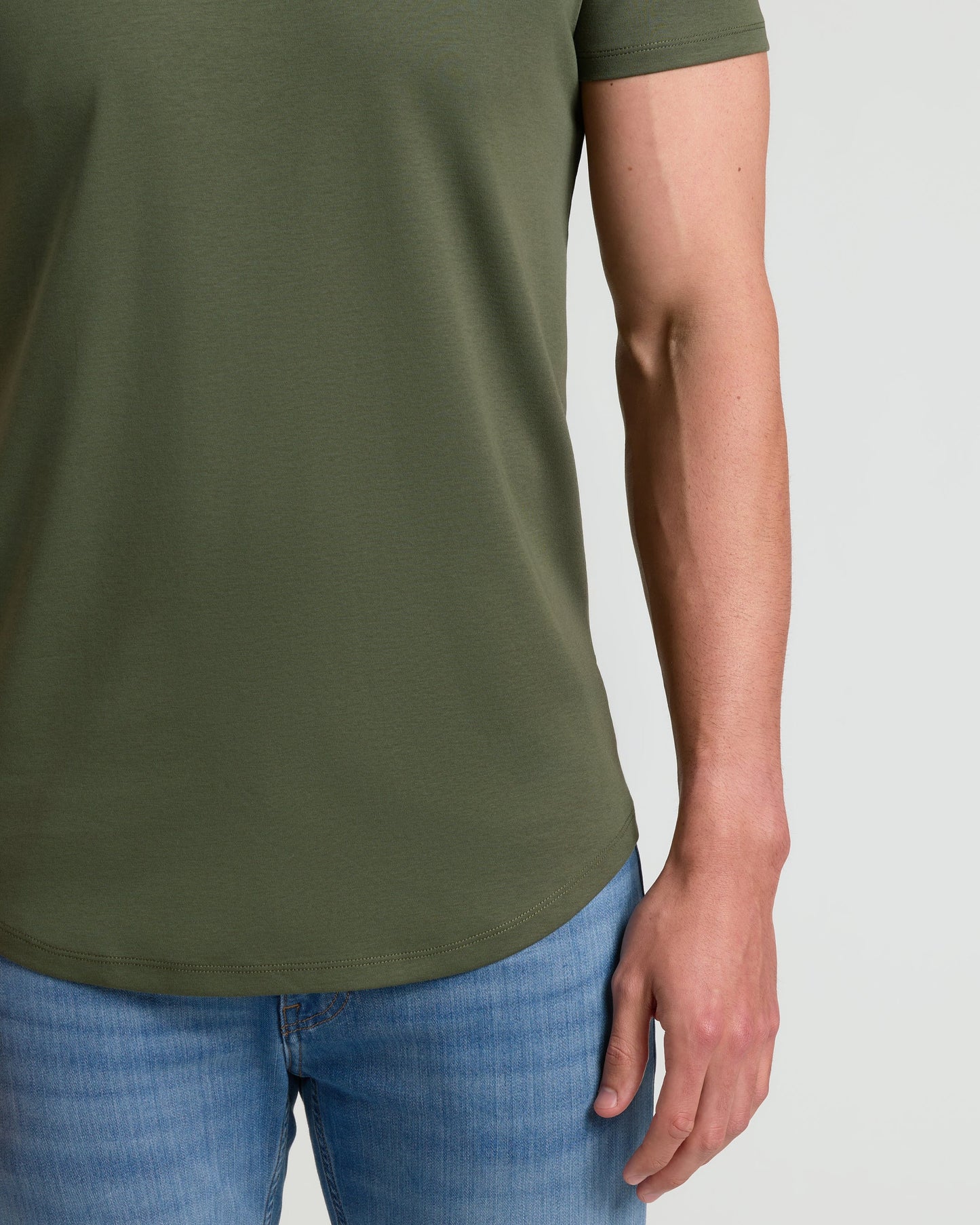 Grove Tall Pima Crew Curved Hem