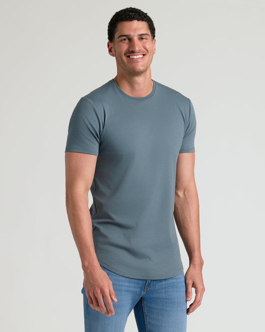 Tempest Tall Pima Crew Curved Hem