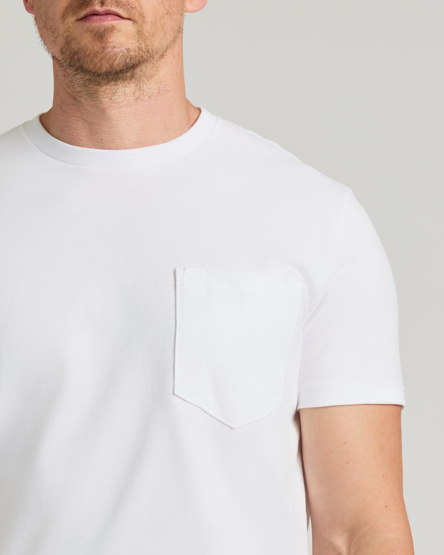White Tall Heavyweight Pocket Crew