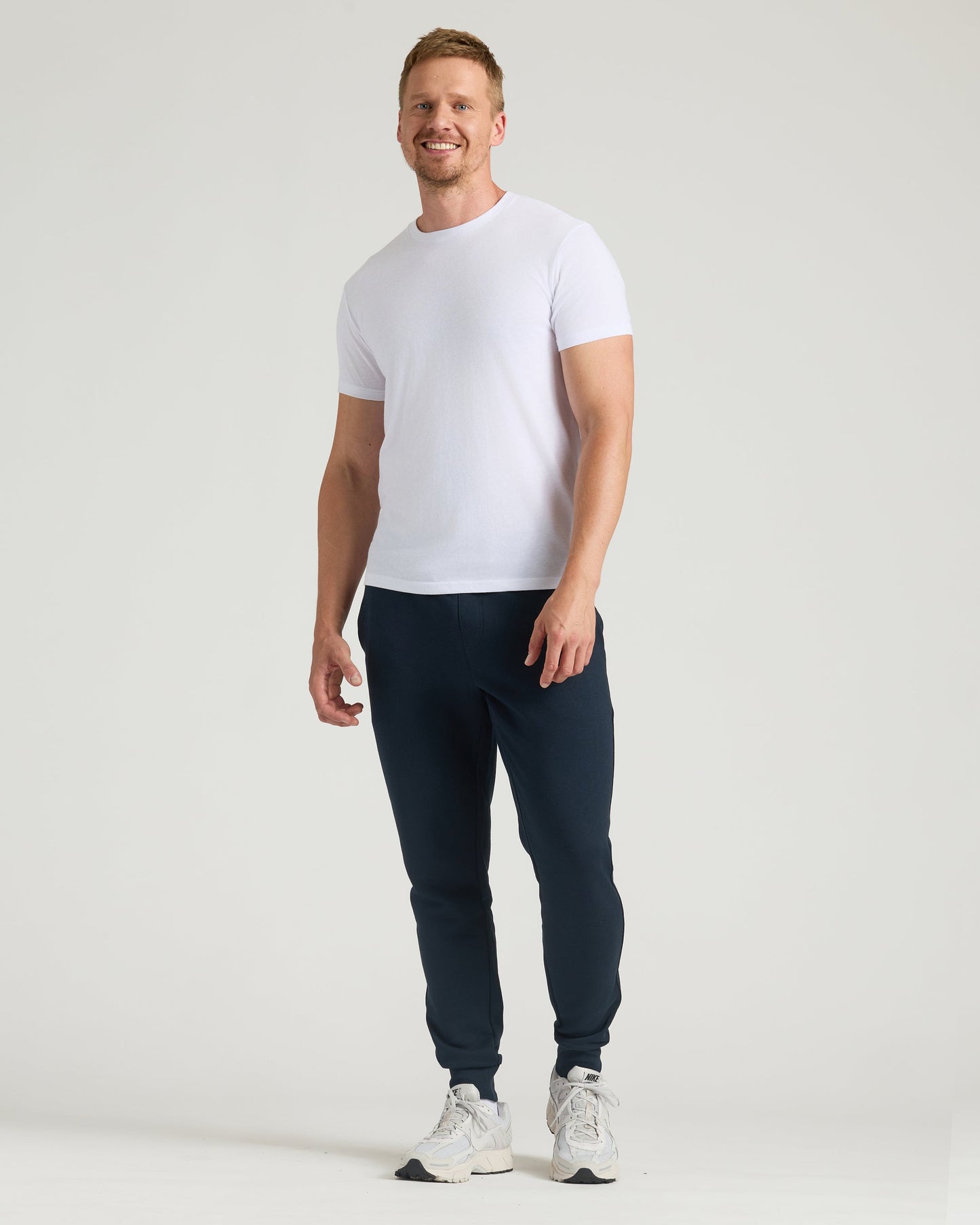 Navy Tall Fleece French Terry Joggers