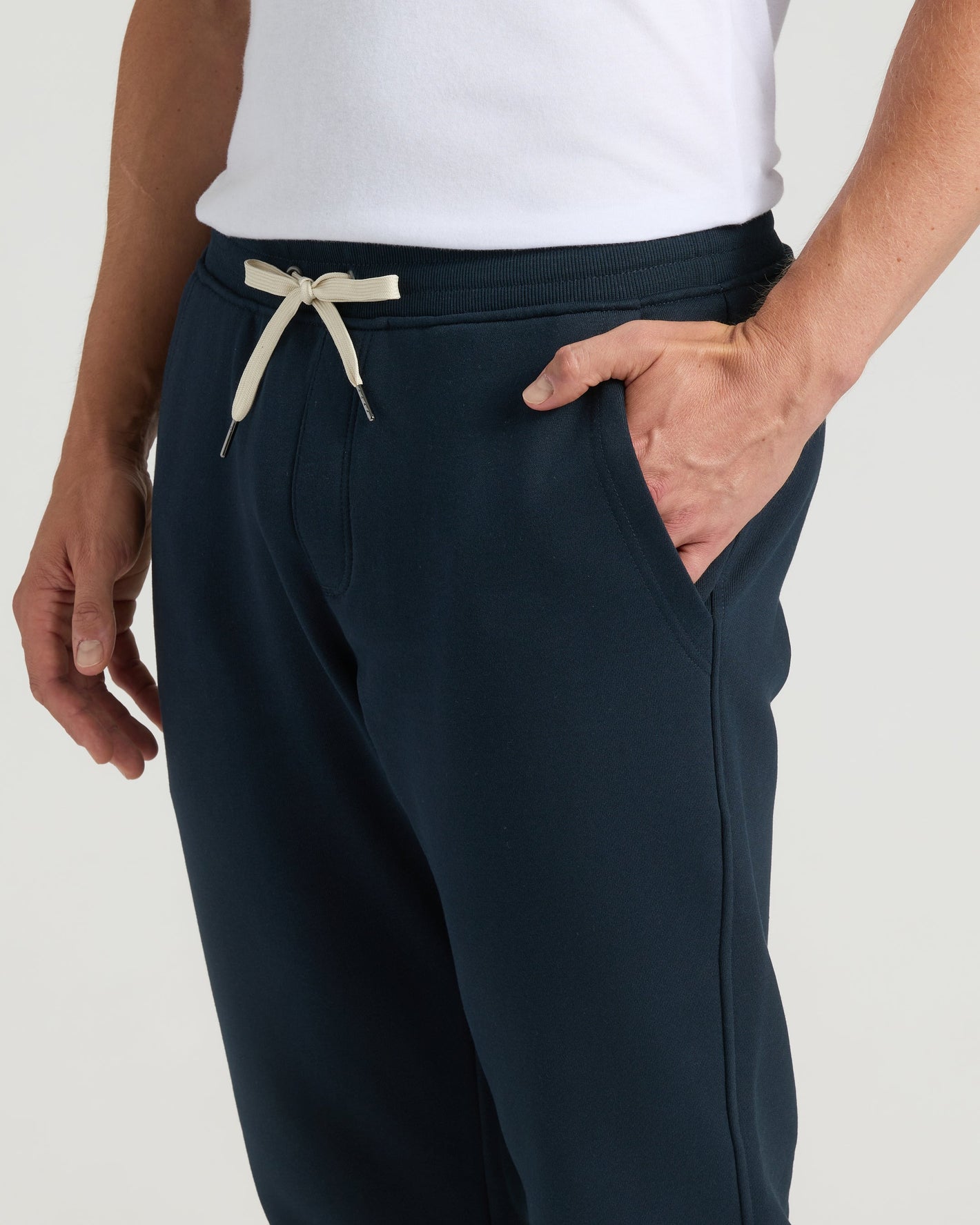 Navy Tall Fleece French Terry Joggers