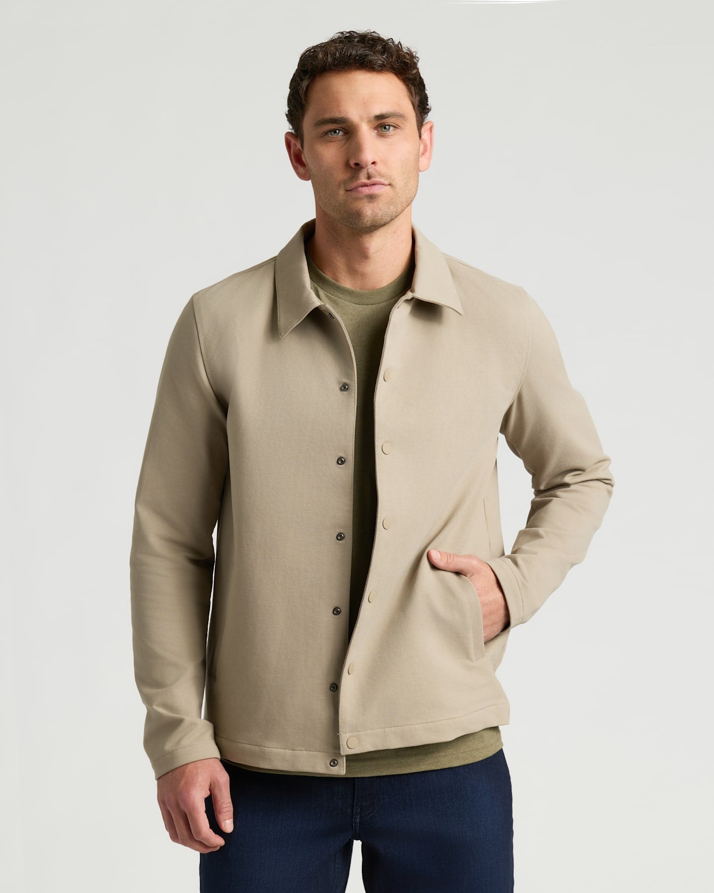 Khaki Casual Jacket