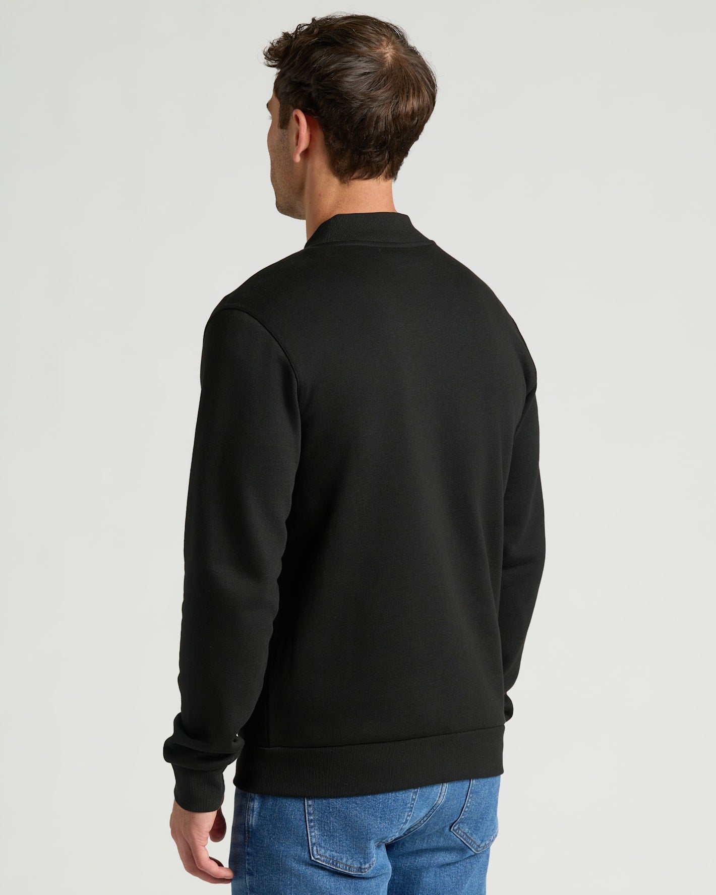 Black Fleece Bomber Jacket