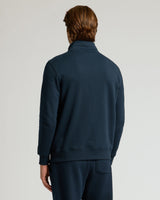 Navy Half Zip Fleece Sweatshirt