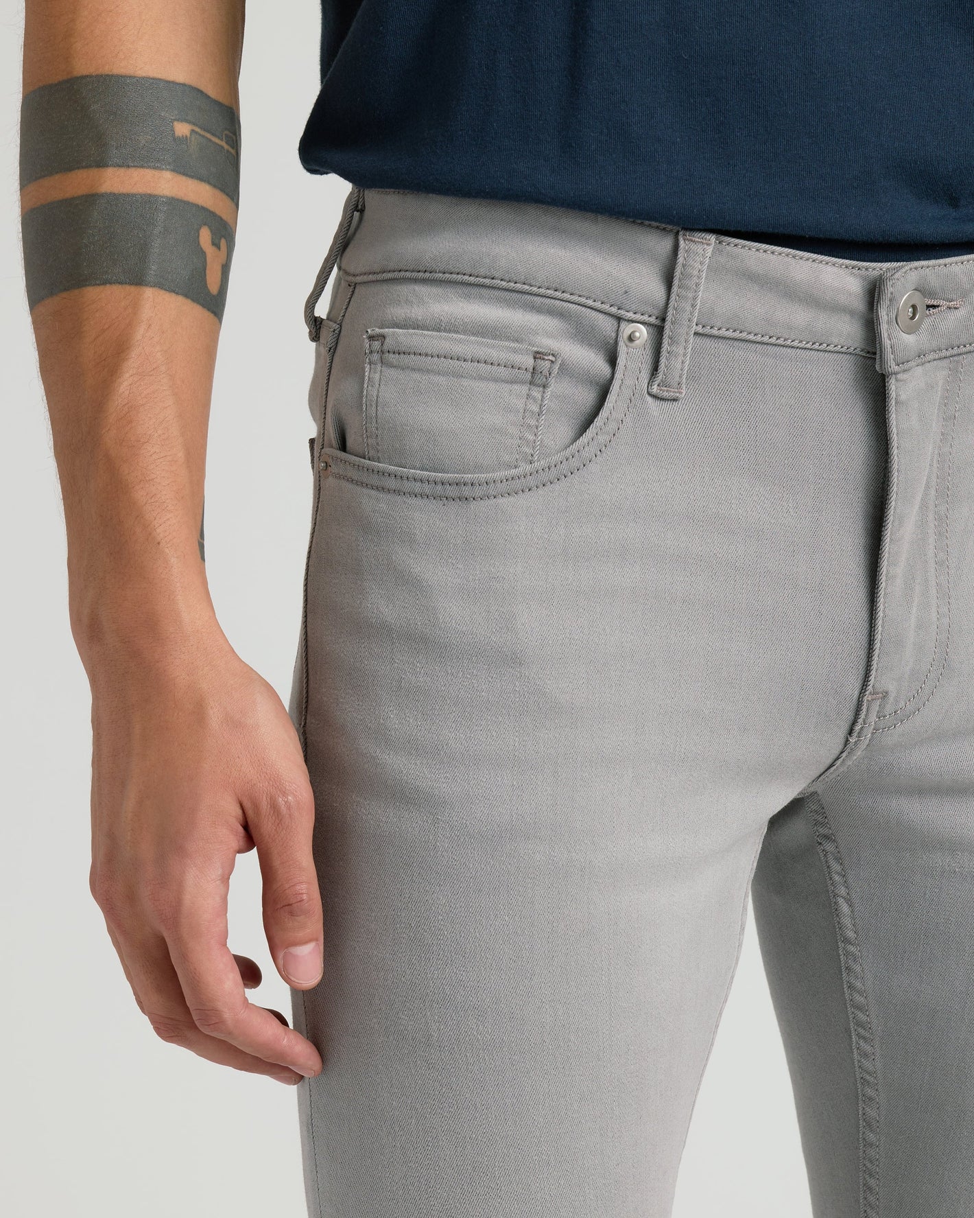 Medium Gray Wash Slim Comfort Stretch Jeans