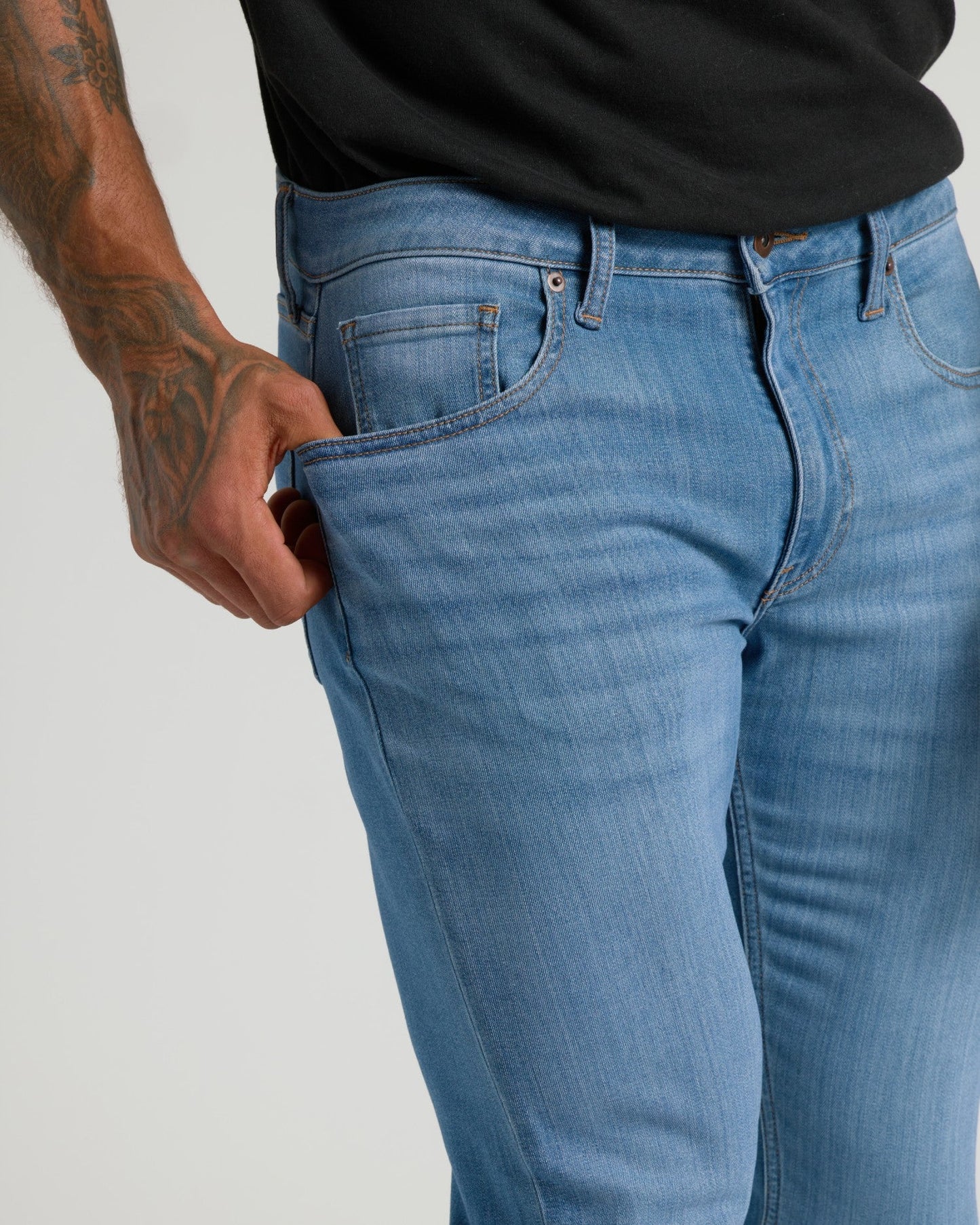 Medium Indigo Wash Slim Comfort Stretch Jeans