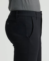 Black Slim Comfort Knit Chino Pant
