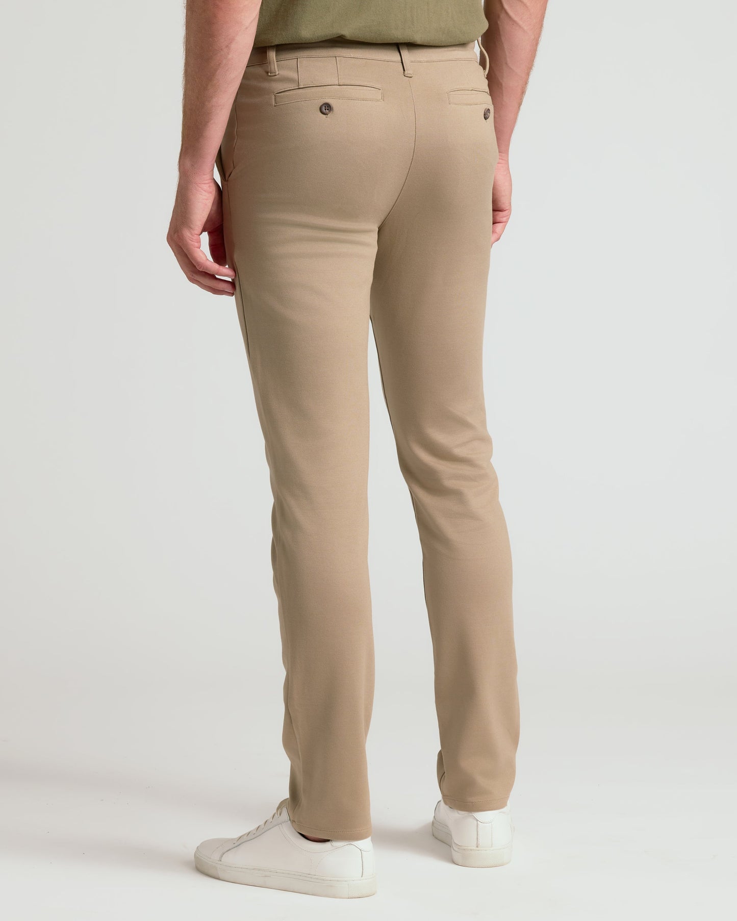 Khaki Slim Comfort Knit Chino Pant