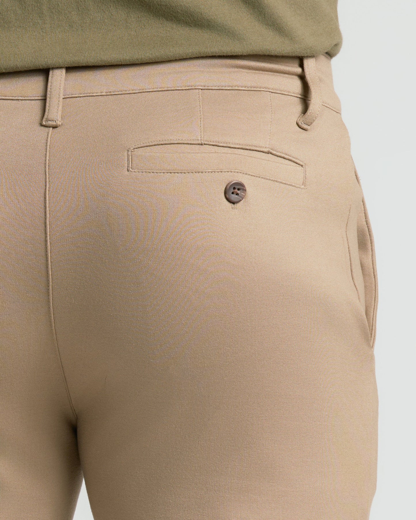Khaki Slim Comfort Knit Chino Pant
