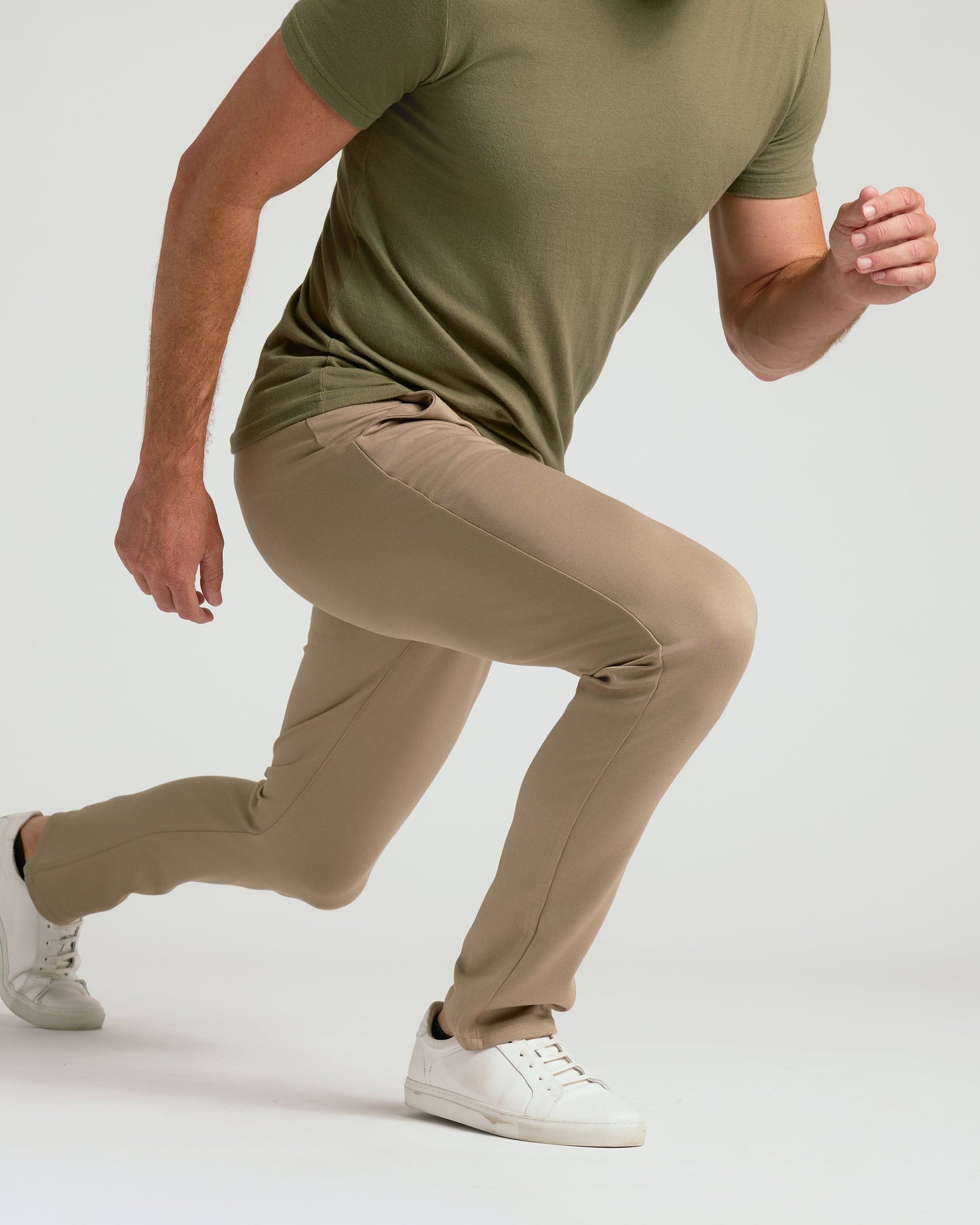 Khaki Slim Comfort Knit Chino Pant