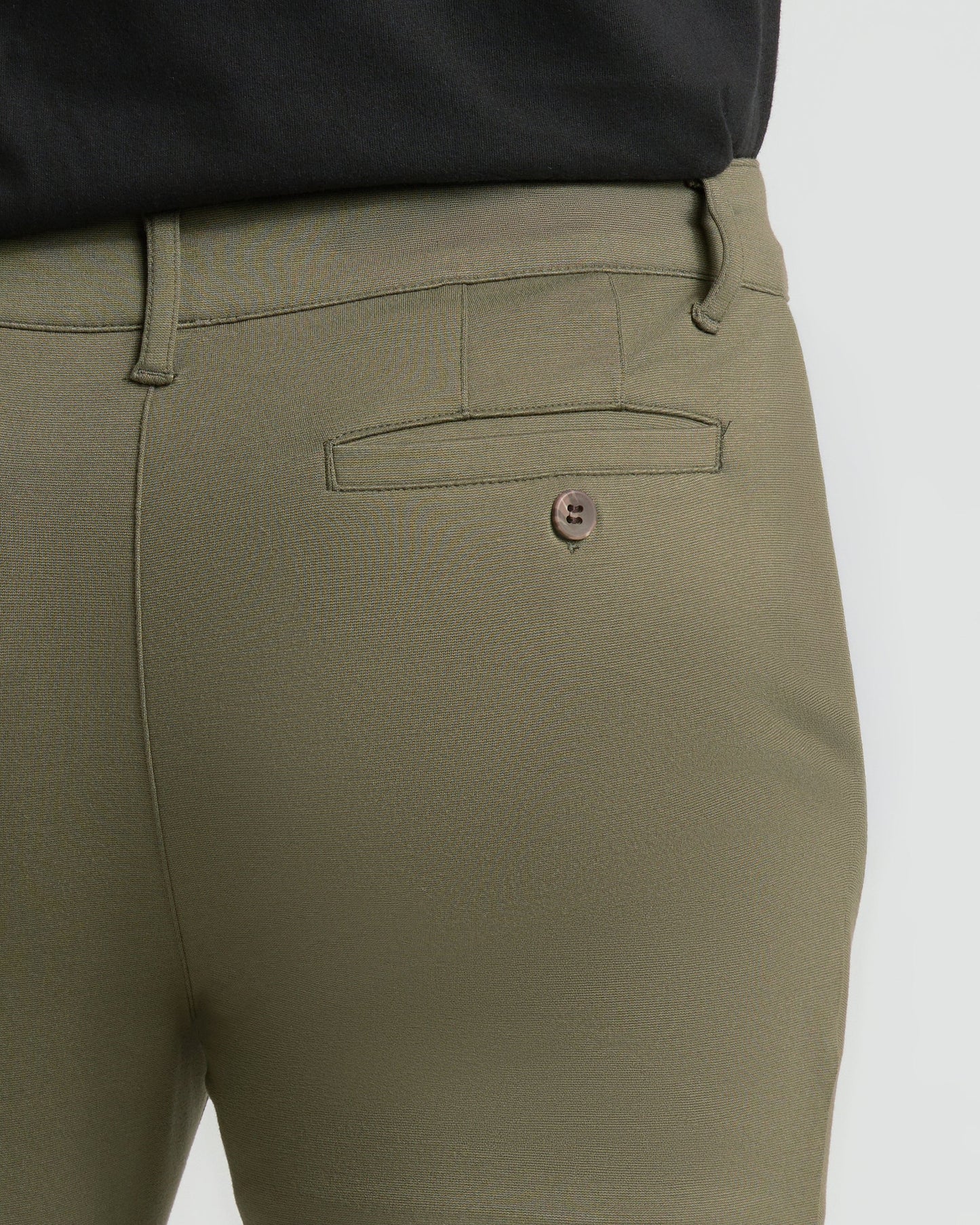 Military Green Slim Comfort Knit Chino Pant