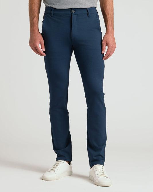 Navy Slim Comfort Knit Chino Pant