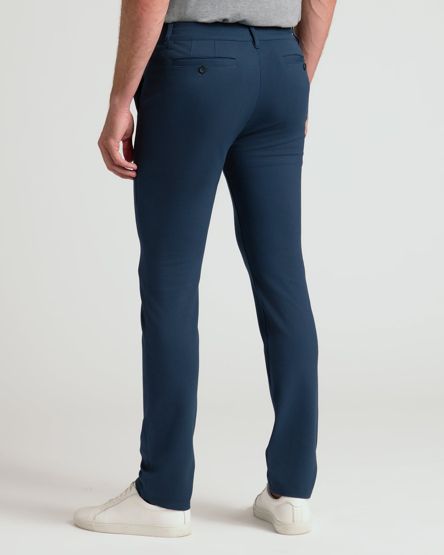 Navy Slim Comfort Knit Chino Pant