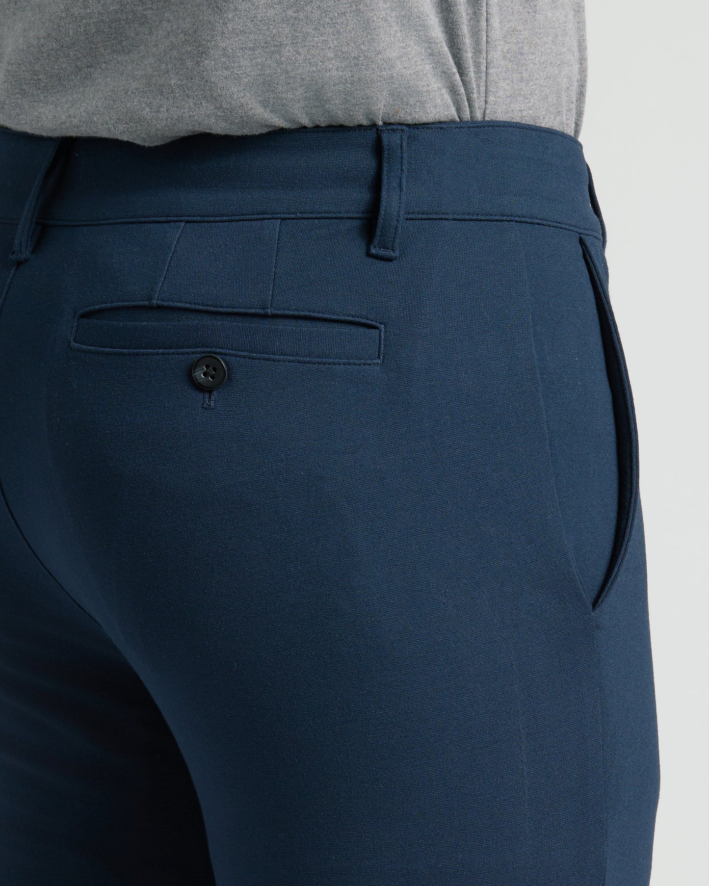 Navy Slim Comfort Knit Chino Pant