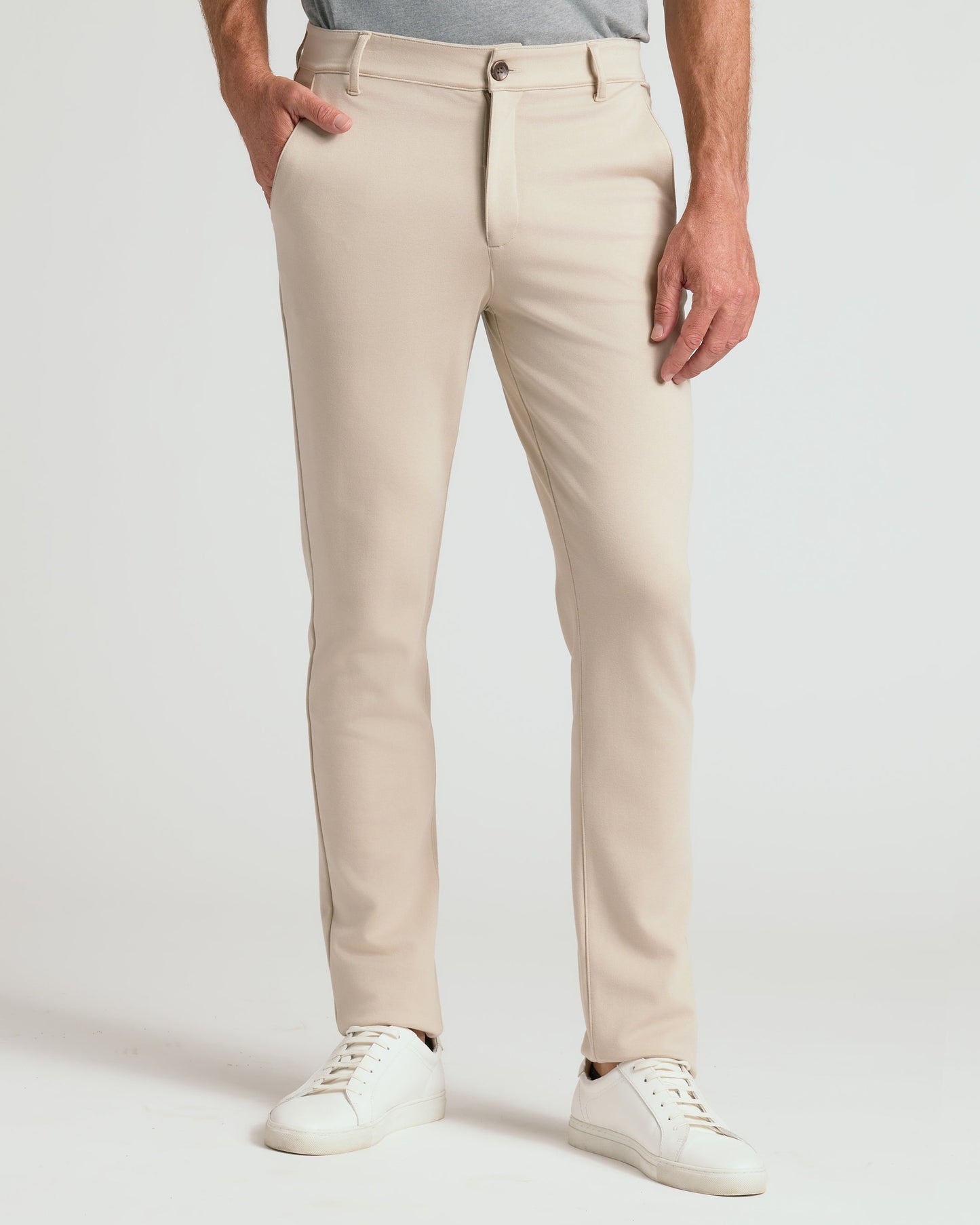 Sandstone Slim Comfort Knit Chino Pant