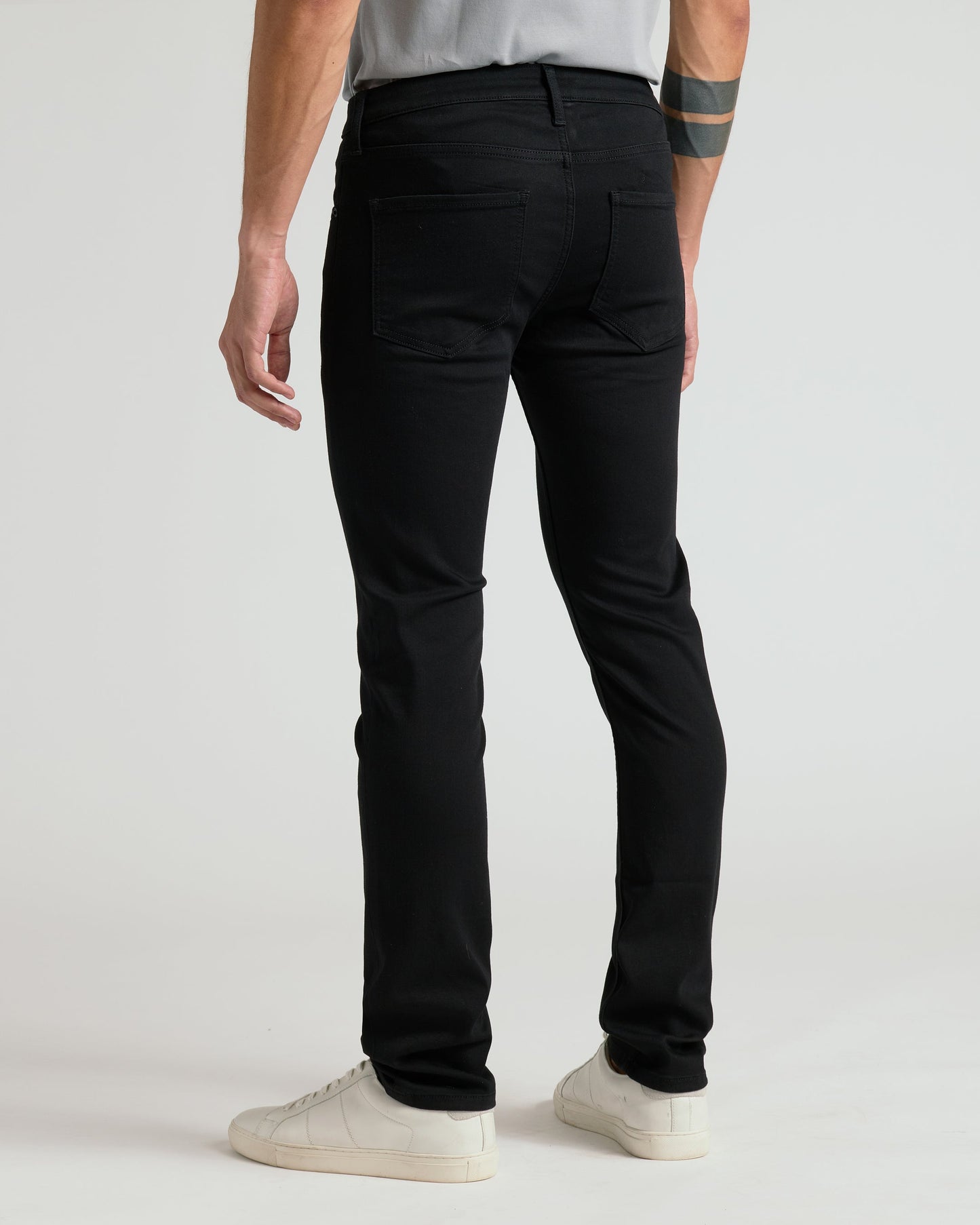 Black Wash Straight Comfort Stretch Jeans