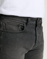 Gray Wash Slim Authentic Denim Jeans