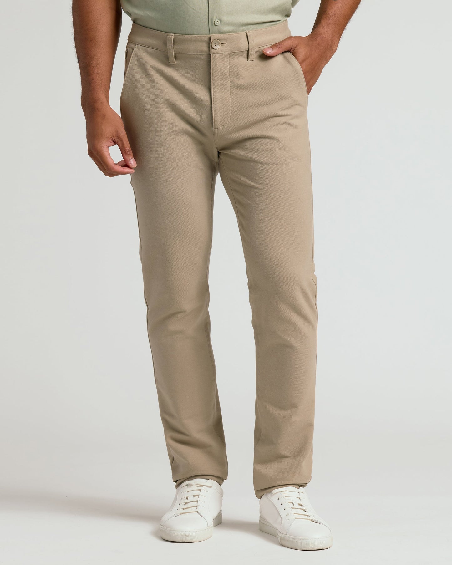 Khaki Straight Chino Pants 2.0