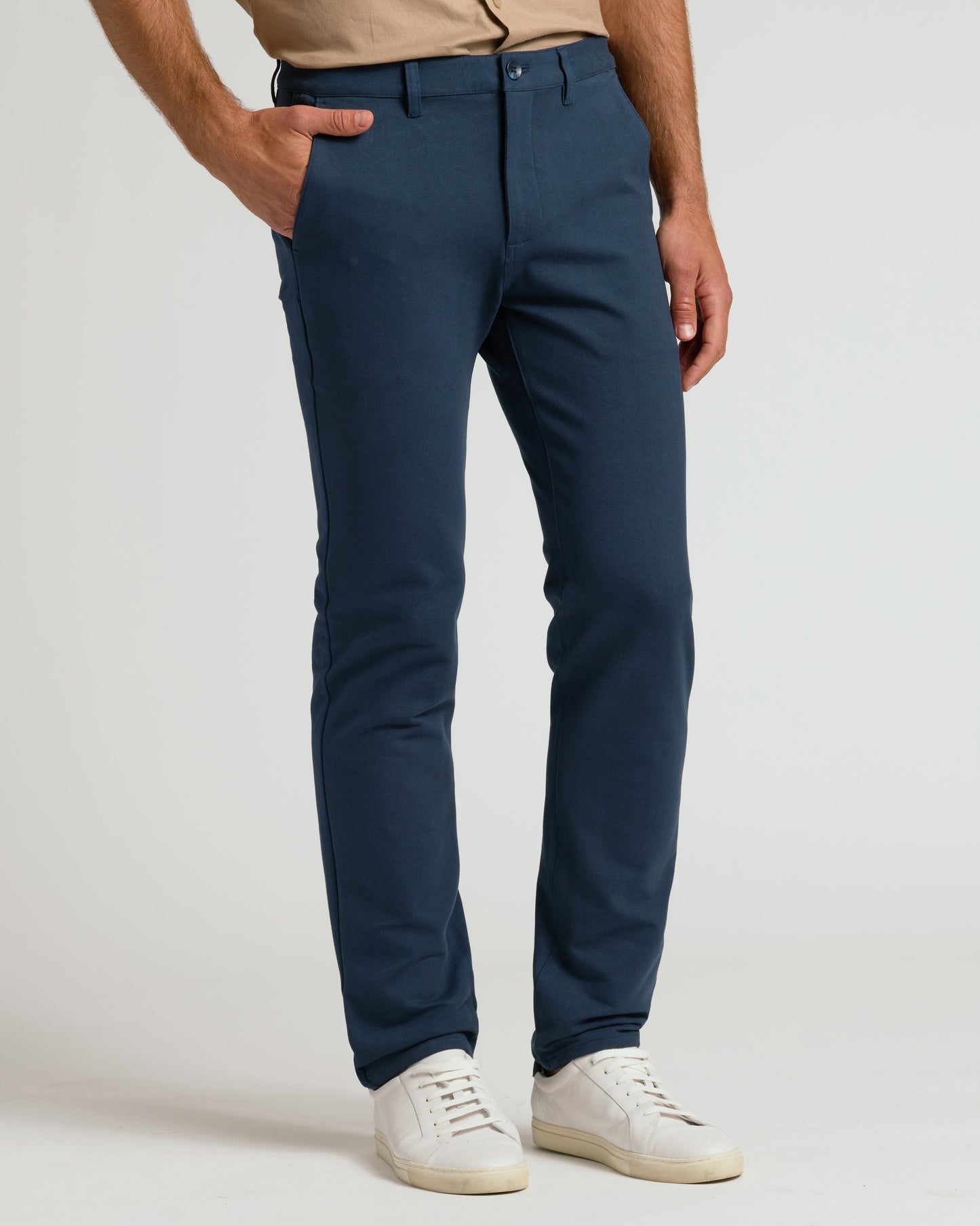 Navy Straight Chino Pants 2.0
