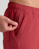 5" Cardinal Seersucker Swim Trunks