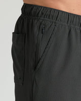 5" Smoke Seersucker Swim Trunks