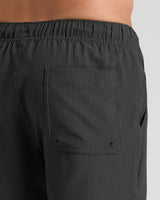 5" Smoke Seersucker Swim Trunks