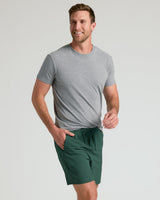7" Marine Spruce Seersucker Swim Trunks