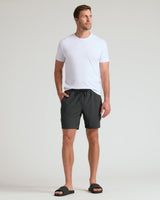 7" Smoke Seersucker Swim Trunks