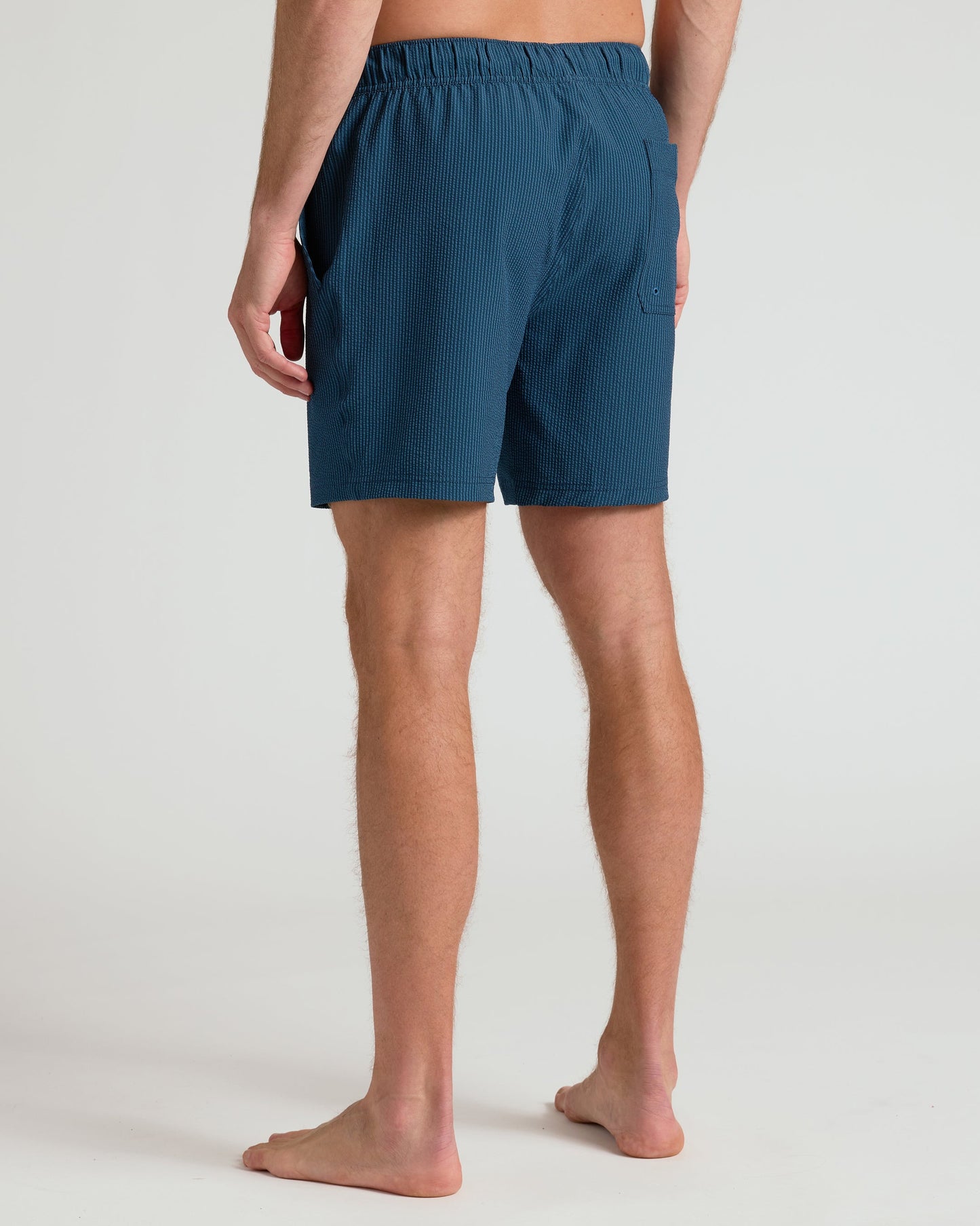 7" Underwater Seersucker Swim Trunks
