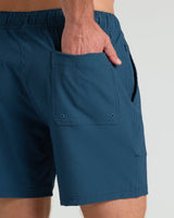 7" Underwater Seersucker Swim Trunks