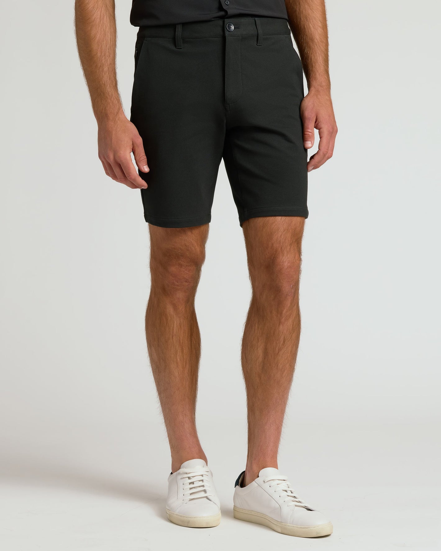 9" Black Chino Shorts 2.0