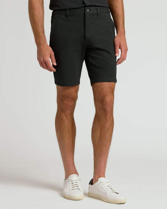 9" Black Chino Shorts 2.0