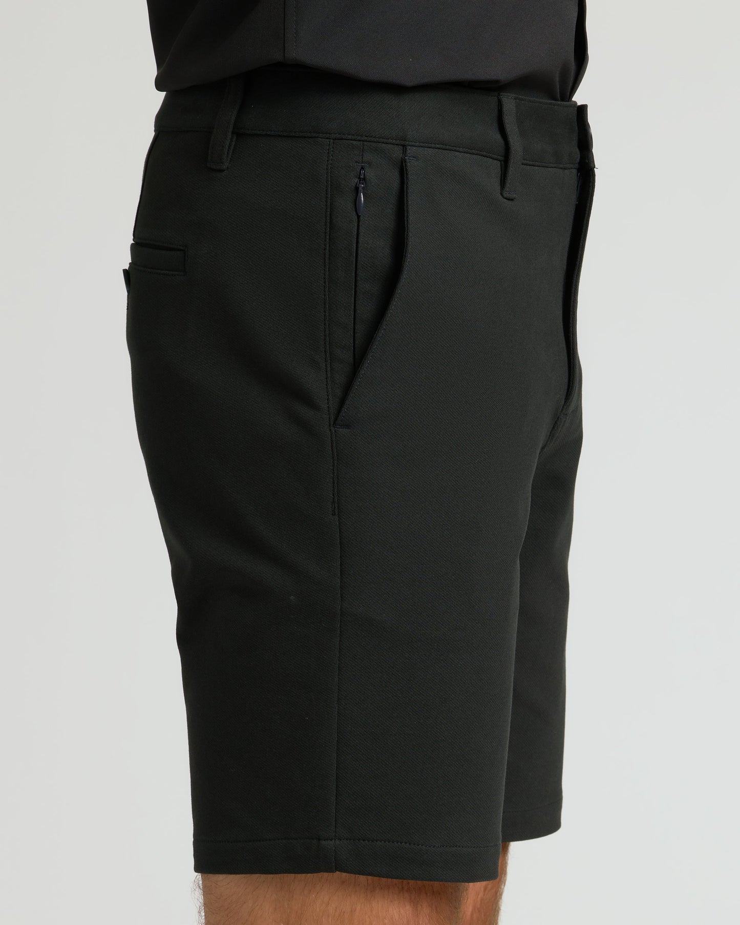 9" Black Chino Shorts 2.0
