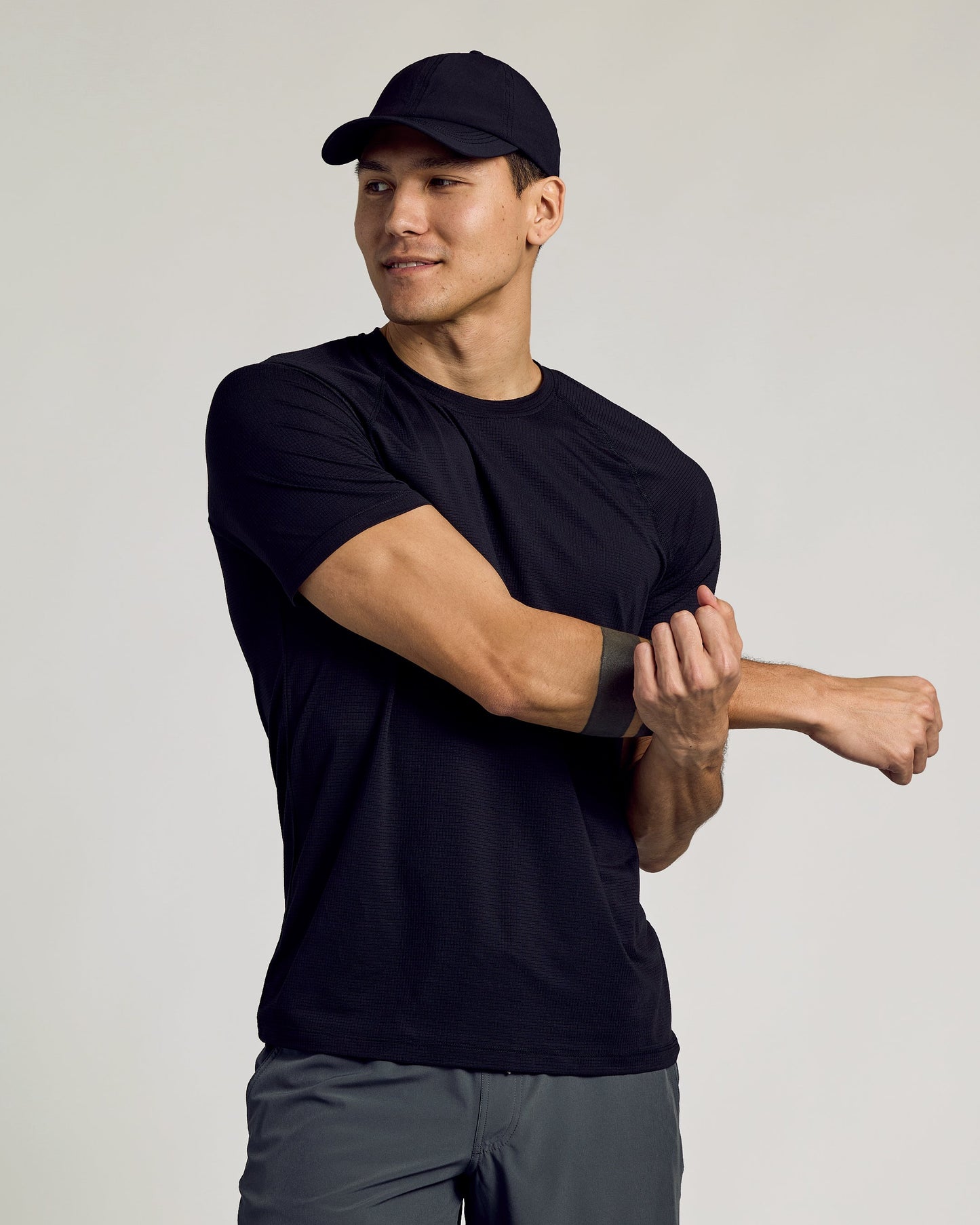 Black Active Running Cap