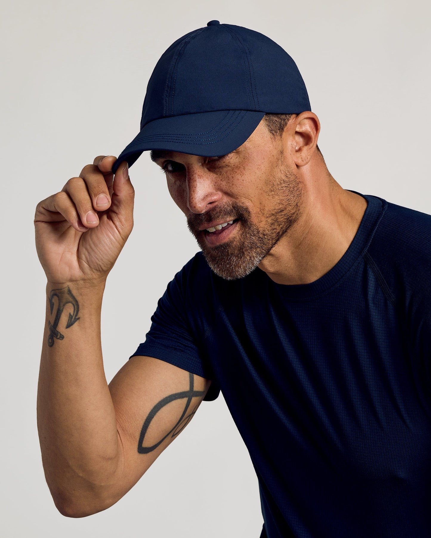 Navy Active Running Cap
