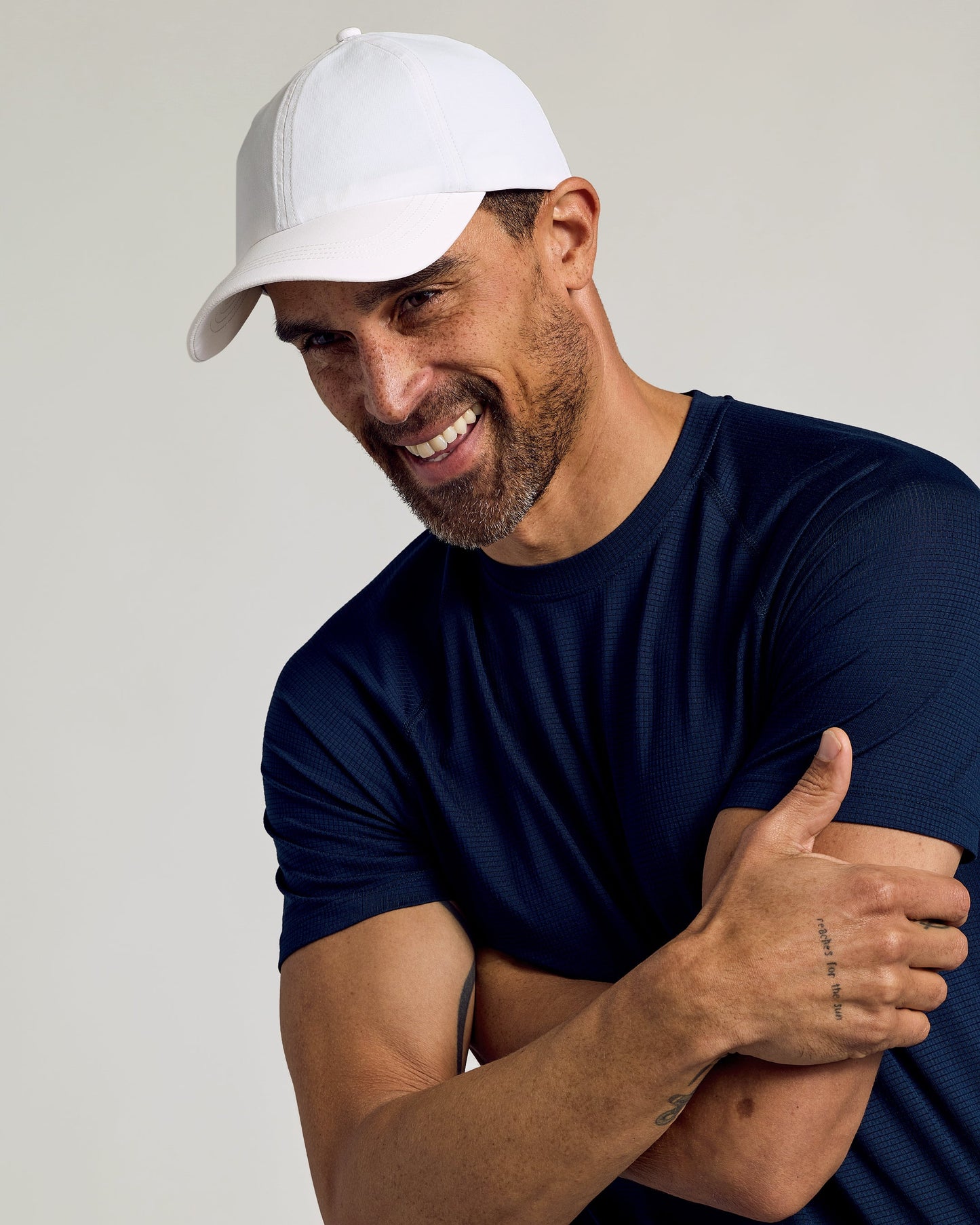 White Active Running Cap