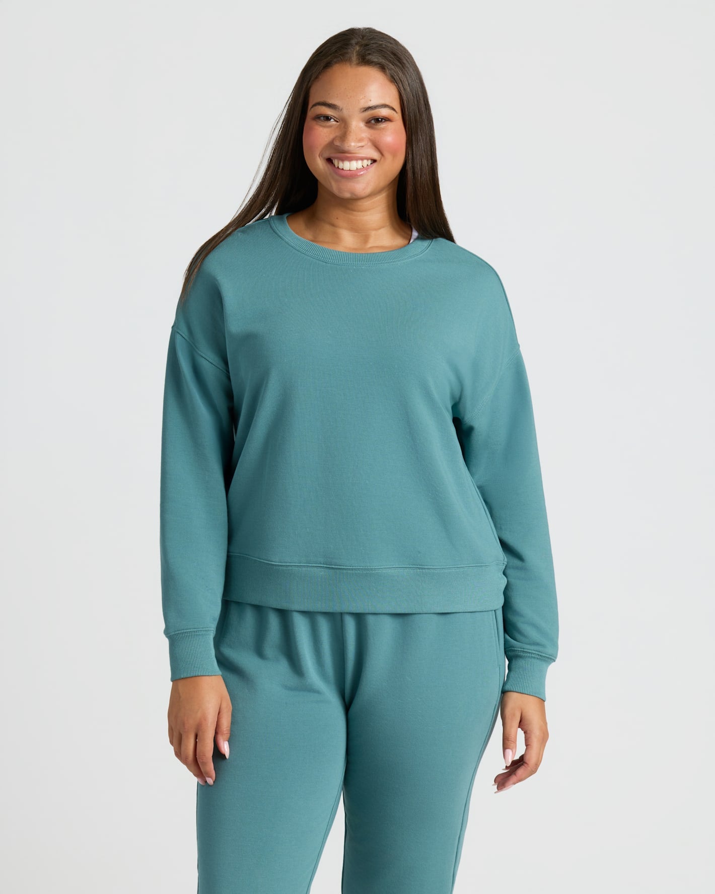 Womens Stormcloud Slouch Pullover Crew