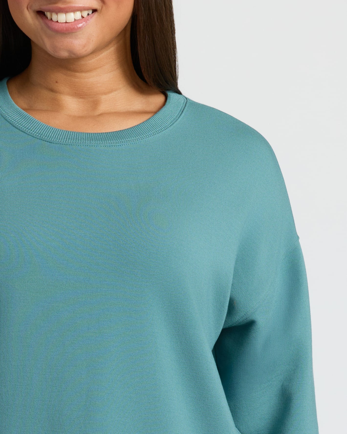 Womens Stormcloud Slouch Pullover Crew