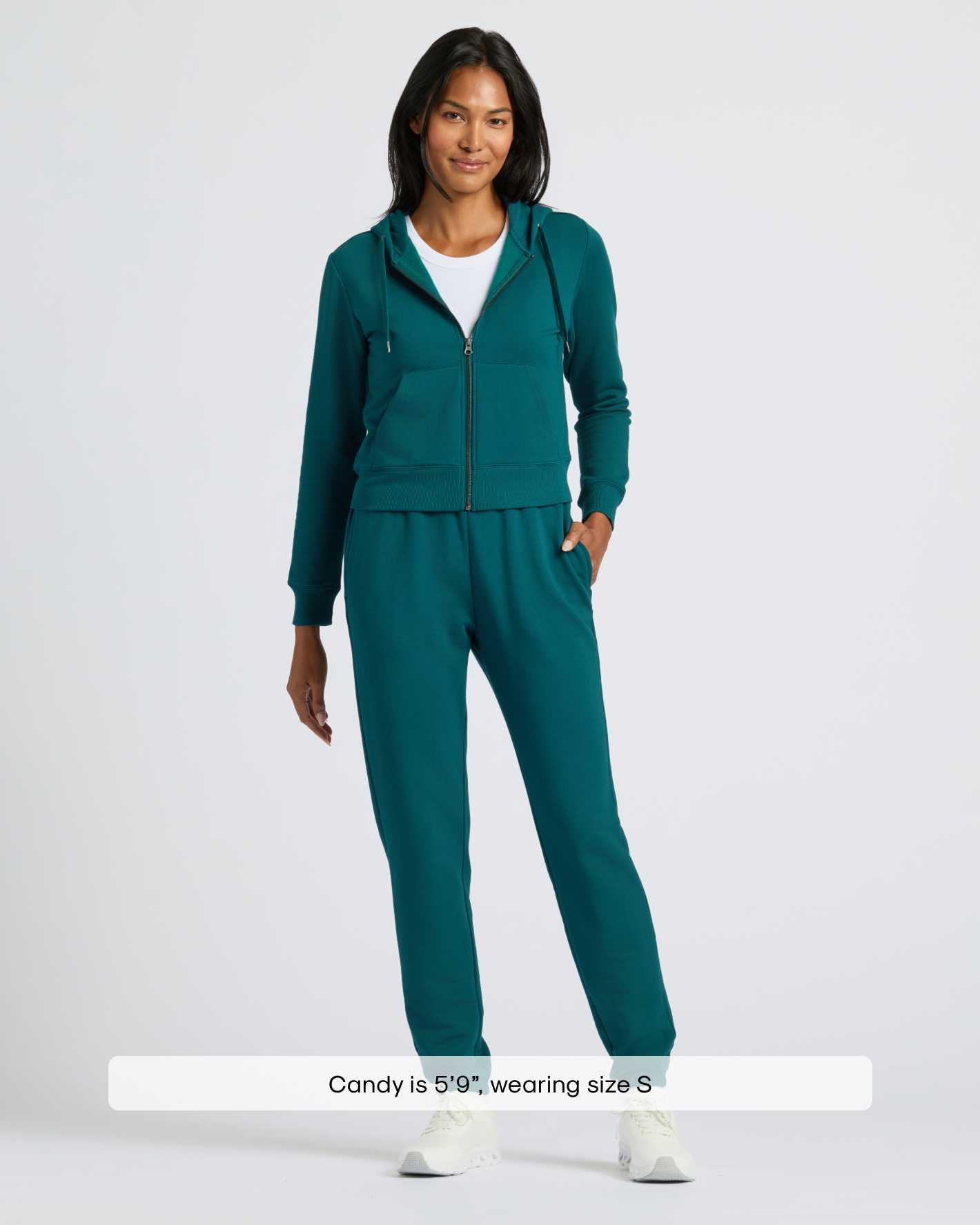 Womens Deep Emerald Relaxed Joggers