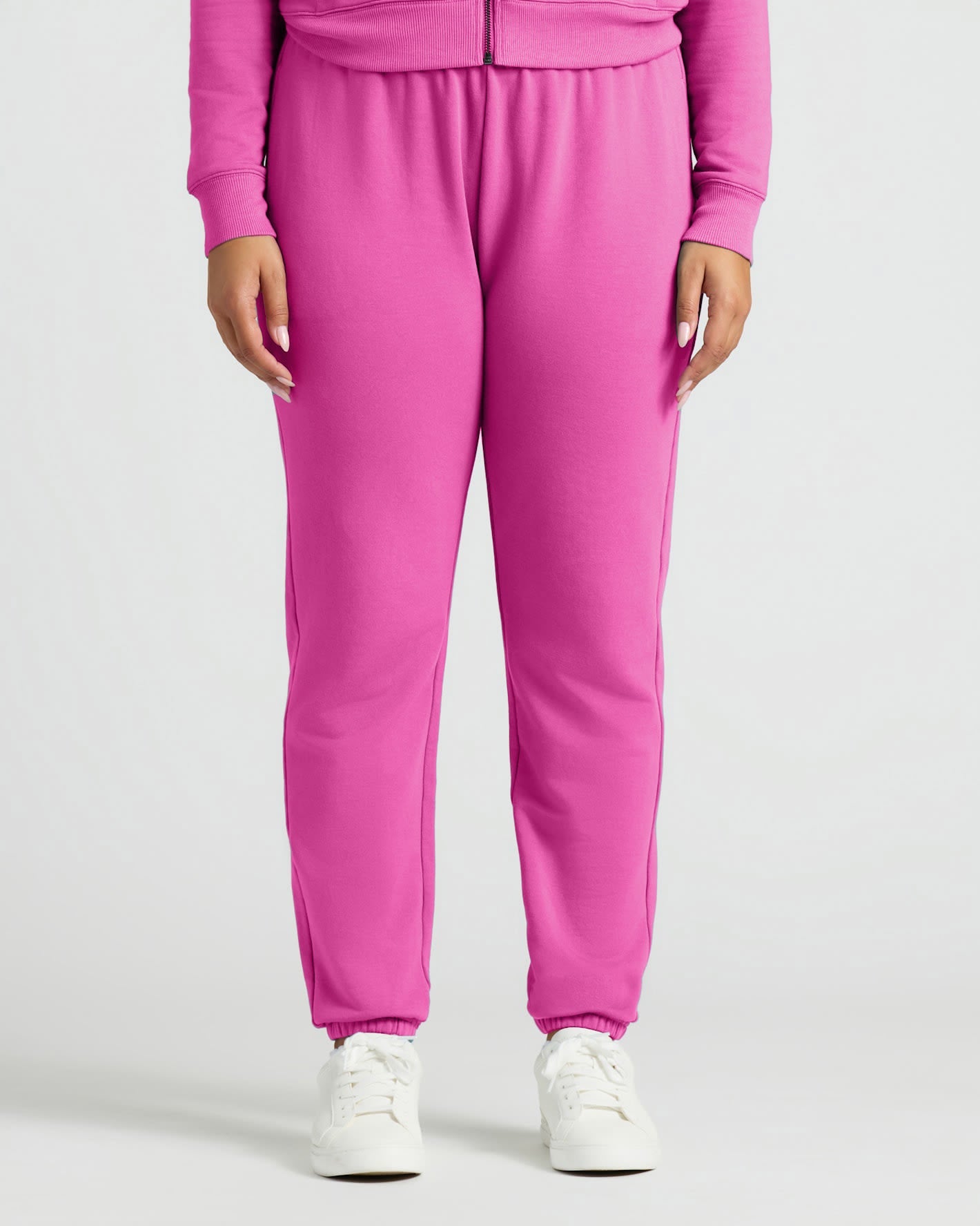 Womens Electric Fuchsia Relaxed Joggers