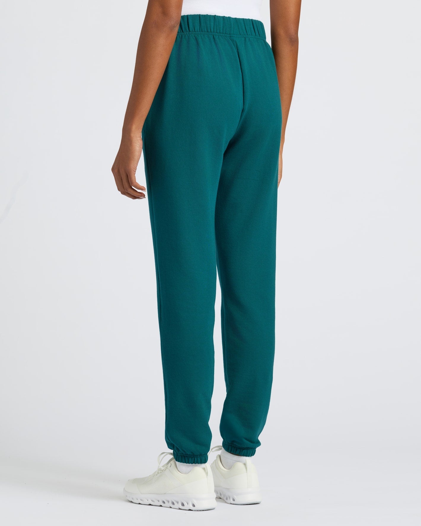 Womens Deep Emerald Relaxed Joggers