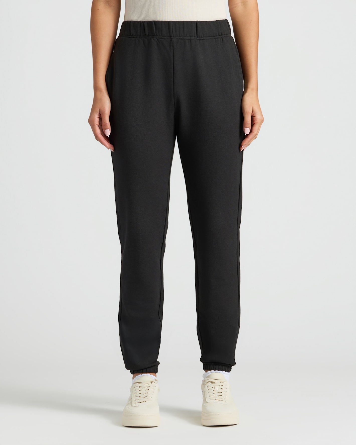 Womens Black Relaxed Joggers
