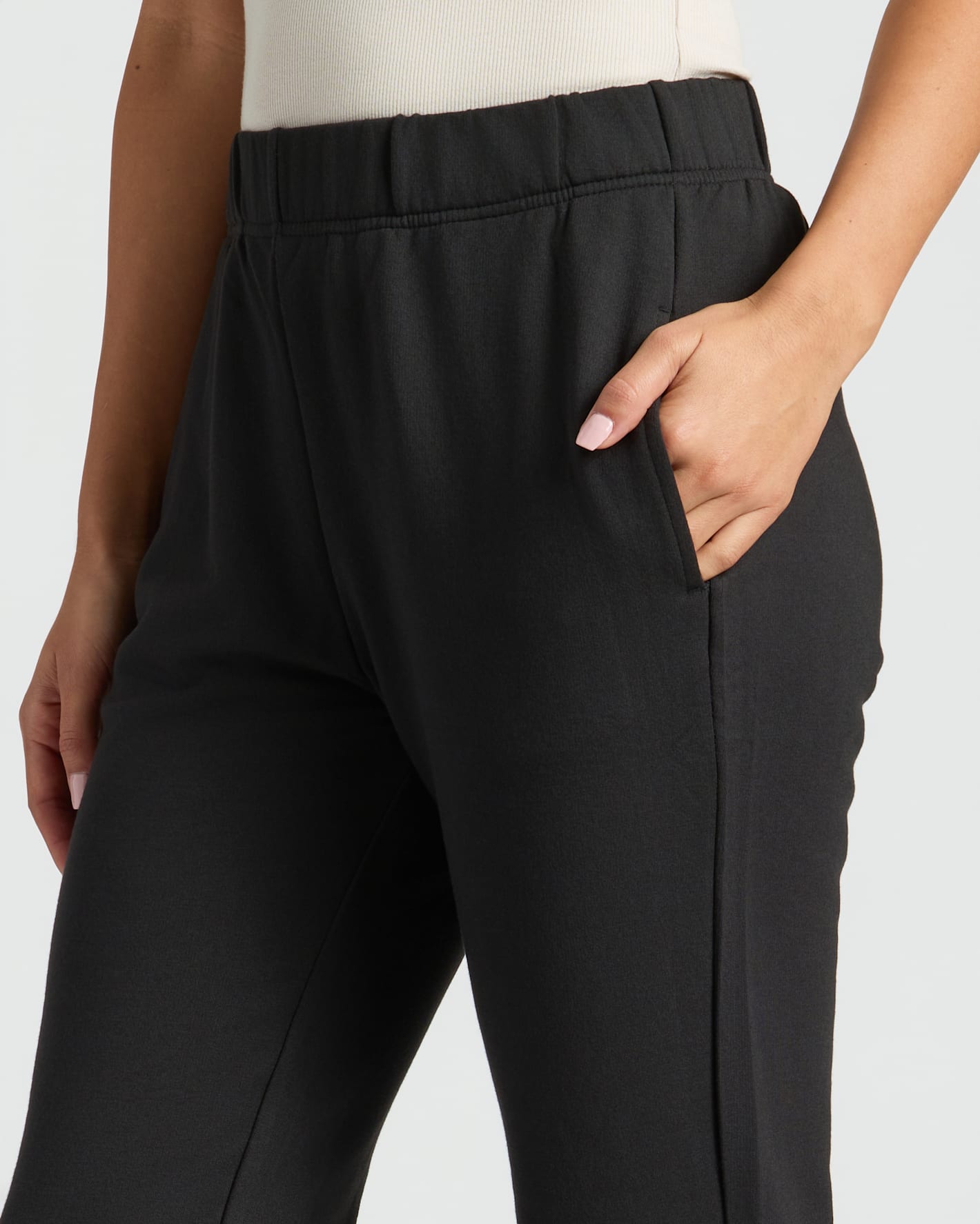 Womens Black Relaxed Joggers