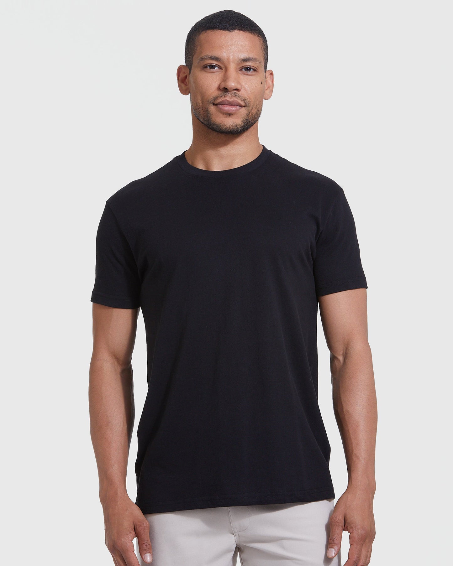 Men’s Black Crew Neck T-Shirt - True Classic – True Classic Corporate ...